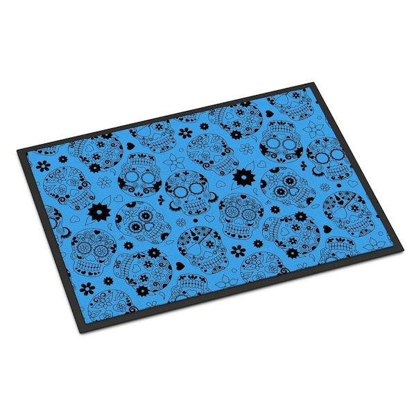 Carolines Treasures Day of the Dead Red Indoor or Outdoor Mat, 24 x 36 in. BB5120JMAT - main
